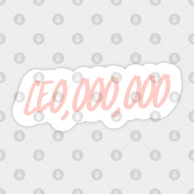 CE0,000,000 PEACH HUSTLE Sticker by Just Gotta Look